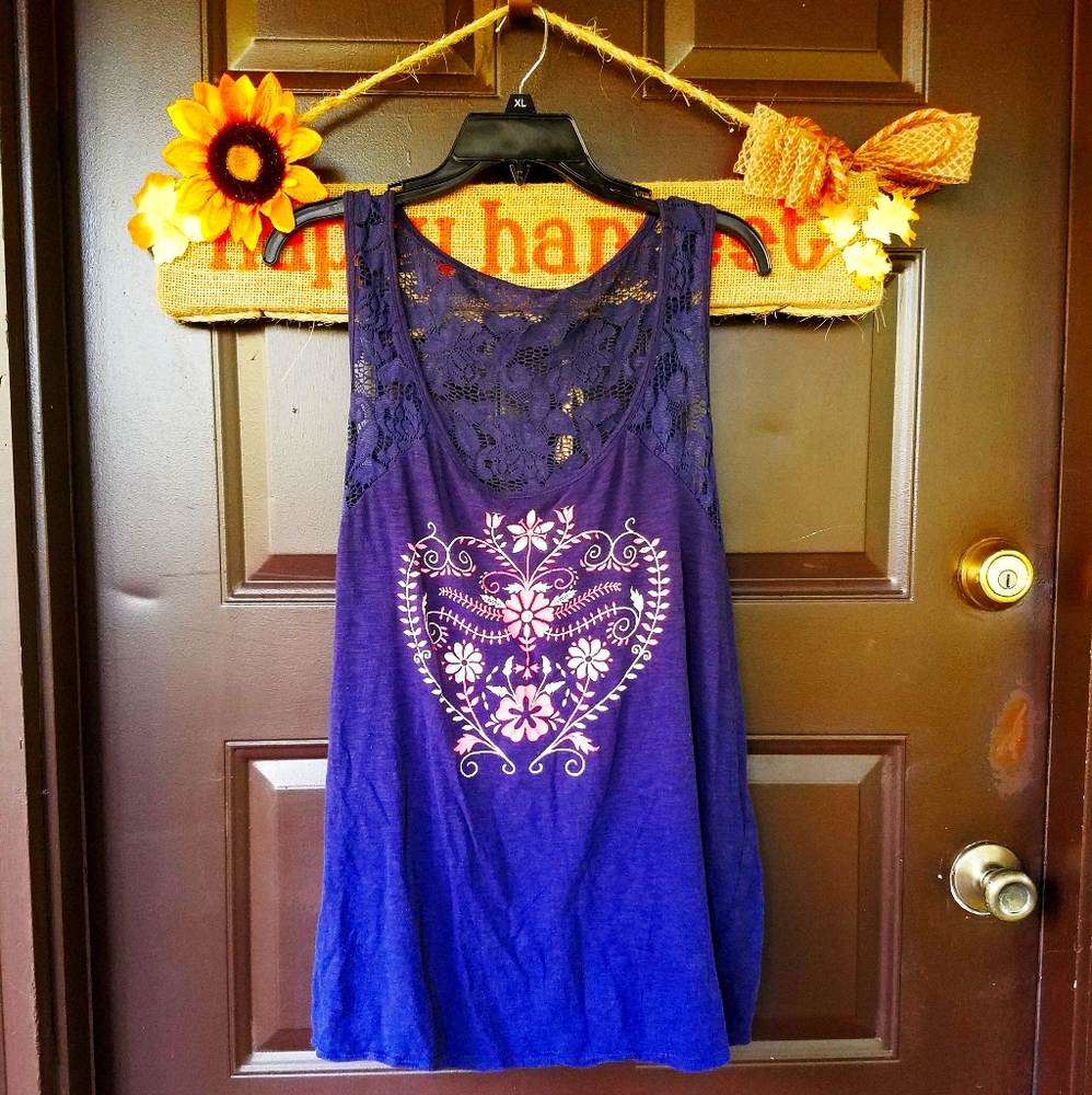Dark Blue sleeveless top
